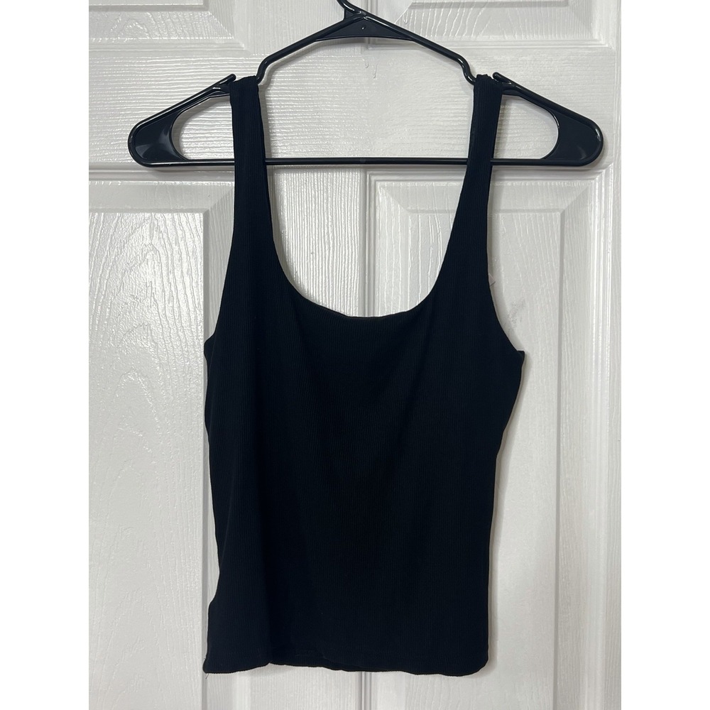 Edikted Bow Tank Top Black Ribbed Coquette Balletcore Y2K Cami Romantic Size M - Picture 3 of 6